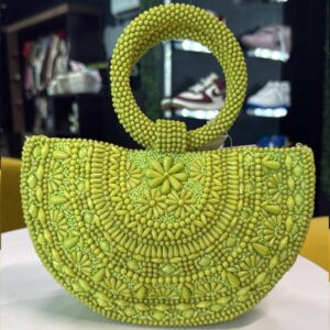 Beaded Half-Moon Bag